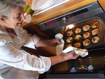 Carol Pastor baking with Inspiro Oven by Electrolux